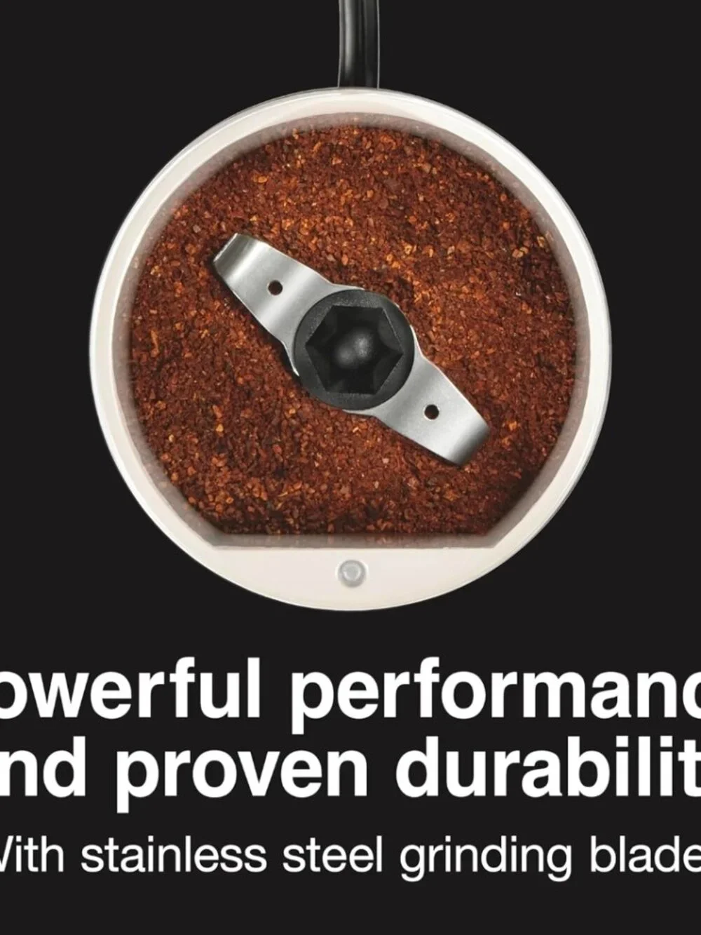 Electric Coffee Grinder for Beans, Spices and More, Stainless Steel Blades, 12 C